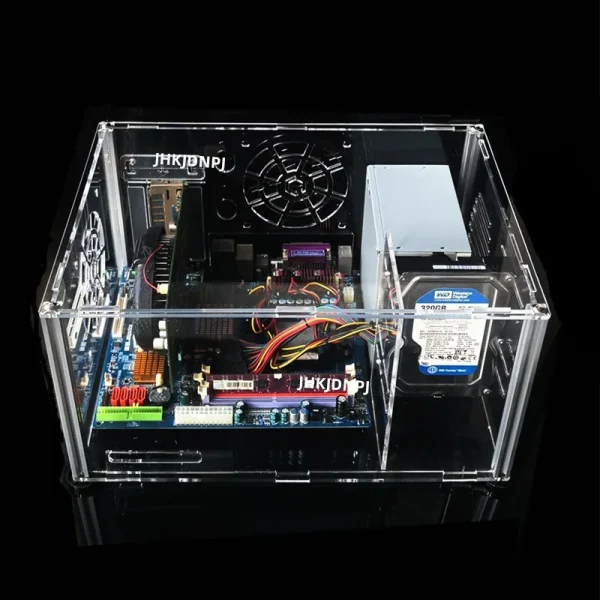 46 X 30cm DIY Open Air PC Case Transparent Acrylic MATX ATX Chassis Cover Computer Case Gaming