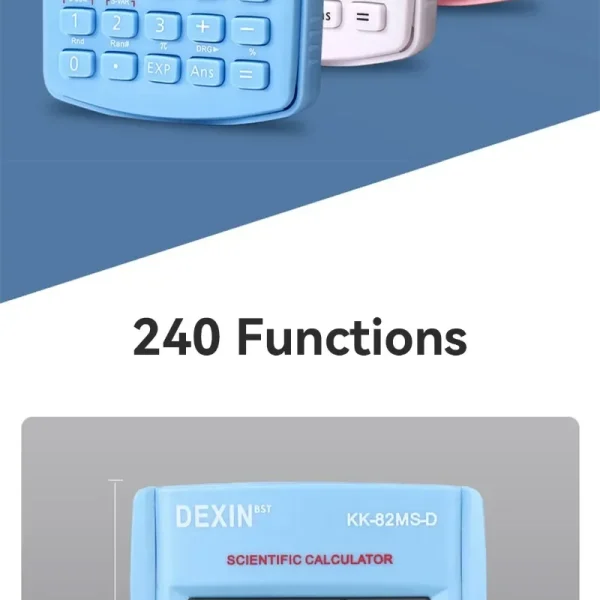 Second image of Portable Dual Row Screen Multi-Functional Scientific Function Calculator Essential Stationery for School And Office Supplies