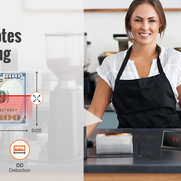 Second image of SucceBuy 1000Pcs/Min Money Counter Business Cash Register Euros Bills Fake Banknote Detector by UV & MG Function for Banks Shops