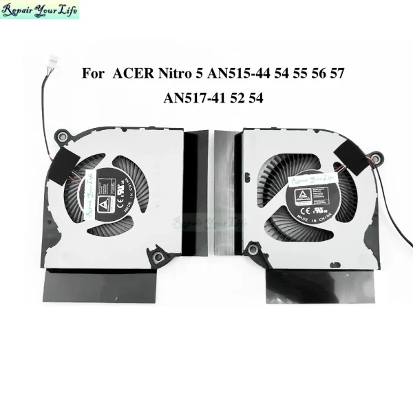 CPU&GPU Laptop Cooling Fans For Acer Nitro 5 AN517-41 AN517-52 54 AN515-44 AN515-55 AN515-56 AN515-57 Cooler Radiator Fan New