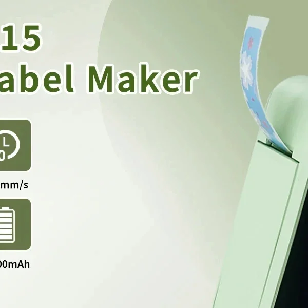 Second image of Marklife P15 Portable Thermal Printer Mini Label Printer Inkless Bluetooth Adhesive Printing Machine Sticker Labeling Machine