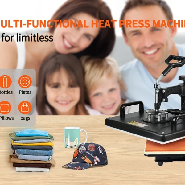 Second image of 15 In 1 Combo Muntifunctional Sublimation Heat Press Machine Tshirt Heat Transfer Printer For Mug/Cap/football/bottle/pen/shoes