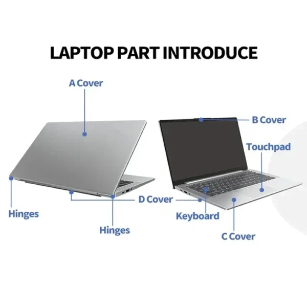 For 15-5545 5547 5548 5557 P39F Laptop LCD Back Cover Palmrest Lower Bottom Case Door Cover Top Case 3D Touch Version