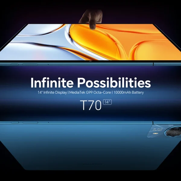 Second image of Teclast T70 Tablet(MTK G99 8-core 2.0GHz/8GBRAM/256GBROM/1920*1200iPS TDDI/WIFI5G/4G Dual SIM/10000mAh/Type-C/8MP+13MP/Android14