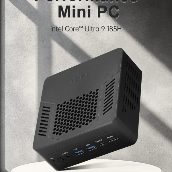 SZBOX TR9 Mini Pc Ultra 5 125HUltra 7 165H/Ultra 9 185H DDR5 5600MHz 2280 NVME SSD WiFi6E BT5.3 Win11 Desktop Gaming Computer