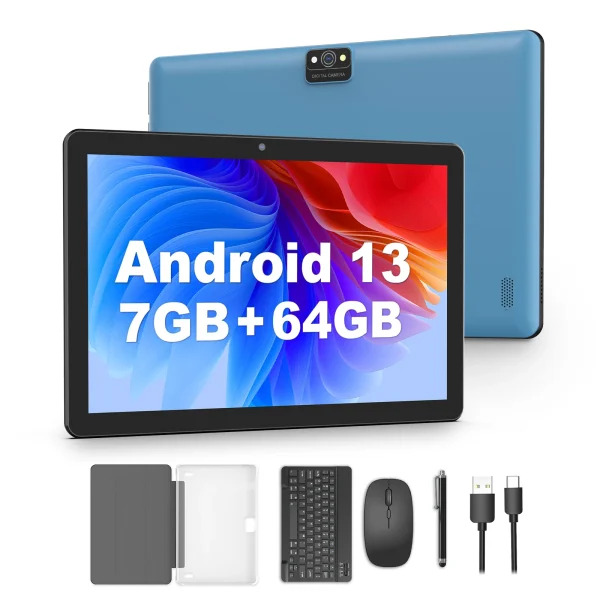 10-inch tablet, quad-core processor, 7GB (3g+4g memory expansion) RAM+64GB ROM, dual camera, WiFi, Bluetooth, dual speakers, 600