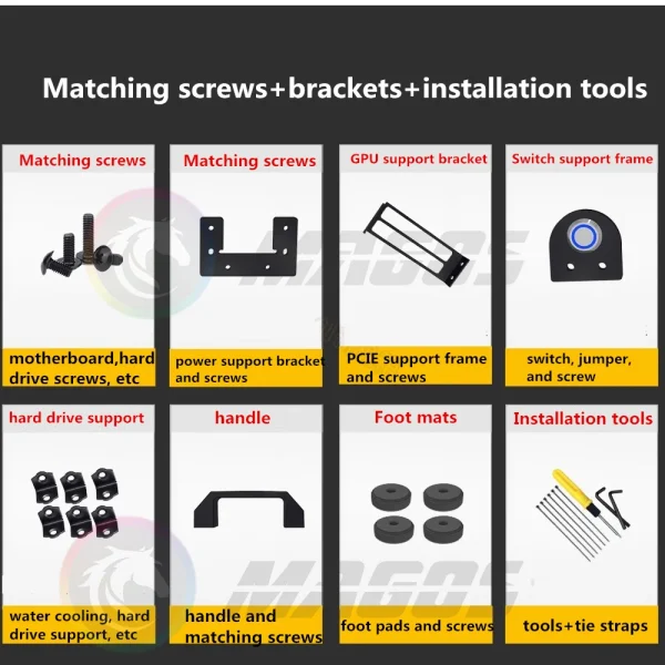 MOD ATX Open PC Case Frame For ITX MATX EATX Gamers Cabinet Aluminum Creative DIY Desktop Computer Chassis Tower Gaming