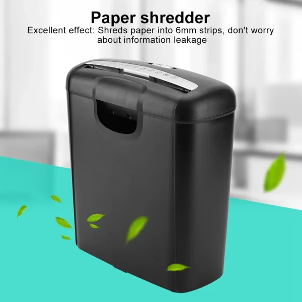 Small Shredder Grinder For Office Household Paper Cutter Mini Gear Electric Automatic Bill Shredder Office Electronics