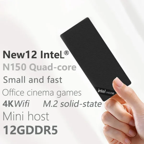 SZBOX Twin Lake N150 MINI PC Windows 11 Pro LPDDR5 12GB M.2 2280 NVME SSD Wifi 6 BT 5.2 RJ45 4K@60Hz HD Desktop Gaming Computer