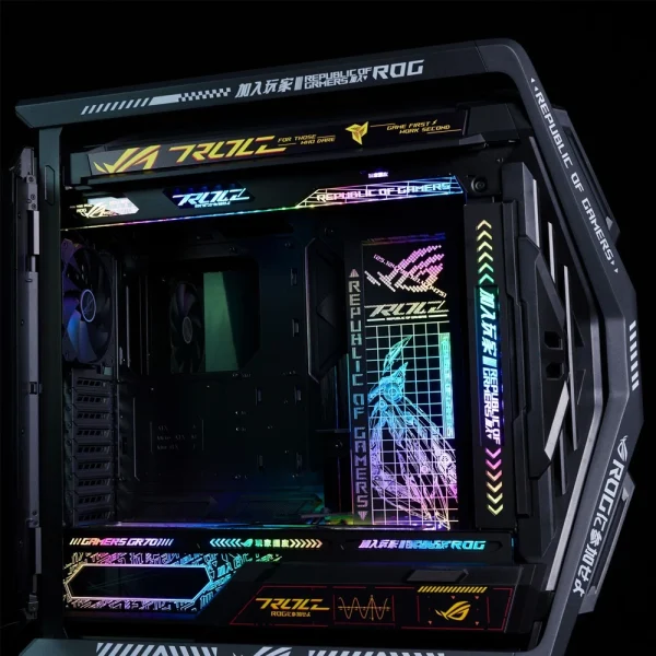 Second image of MOD Computer Lighting Panel for Asus GR701 Case,ROG HYPERION Gaming Cabinet Lightboard,DIY Laser Refit Plate 5V AURA SYNC