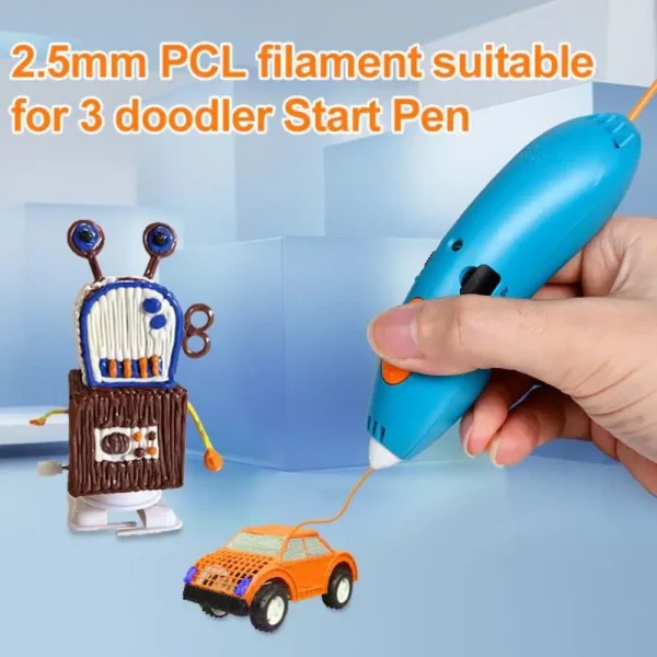 Second image of Low Temperature 3D Printing Pen Filament Drawing Pen PCL Material 3D Pen Replace Refills Consumables 2.5mm 3D Printing Refill