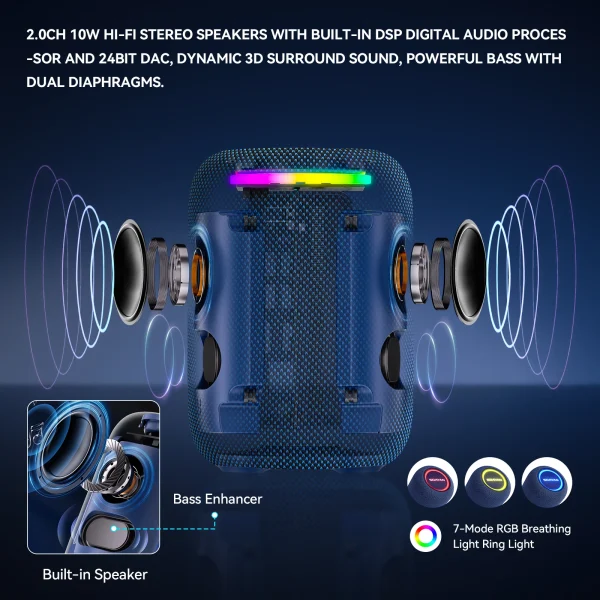 SZBOX EXR1 Mini PC AMD R7 8745HS DDR5 4800 MT/s WiFi6 BT5.2 Win11 M.2 2280 NVME PCIE *2 Office Gaming Computer