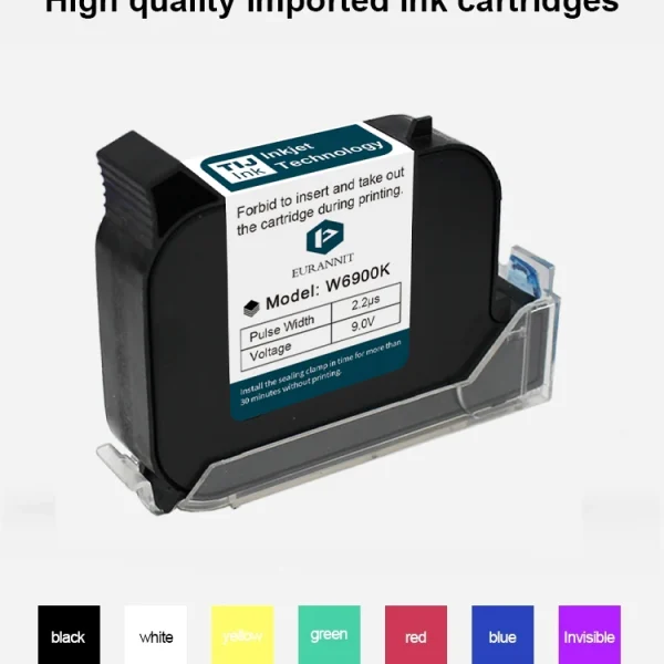 Second image of Phezer A Level 12.7mm Ink 1/3/5/10pcs solvent ink Handheld Online Inkjet Printer Cartridge Quick Dry Black Original Parts Office