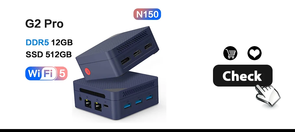 Second image of MLLSE Mini PC M2 Air Intel Gemini Lake N4000 Intel J3710 Windows 11 6GB RAM 128GB ROM Dual-Band WiFi Bluetooth USB Mini Computer