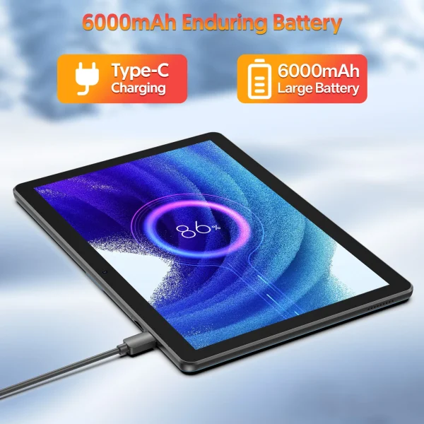 Second image of 10-inch Android 13 tablet, quad-core processor, 7GB (3G+4G memory expansion) RAM+64GB ROM, dual cameras, WiFi, Bluetooth