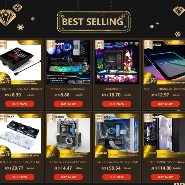 Second image of DIY Gamers Cabinet MOD ITX MATX PC Case Open Frame Aluminum Creative ATX Tower Desktop Gaming Computer Chassis Rack