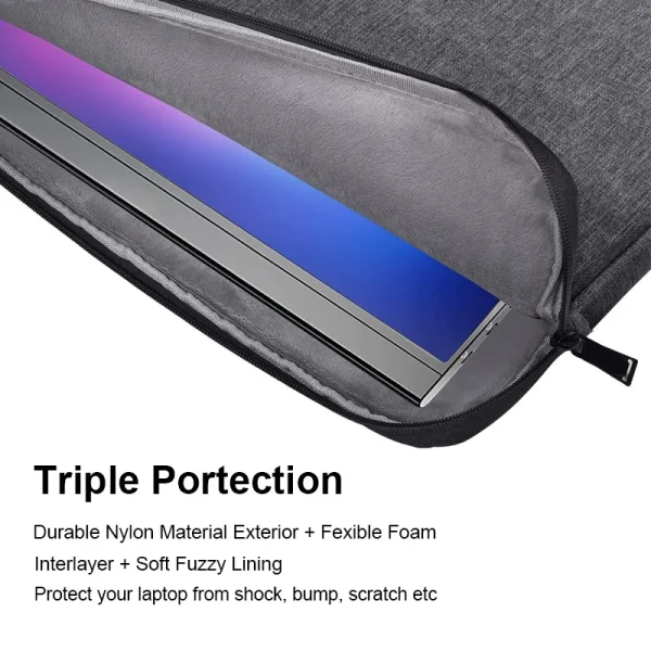 Second image of Laptop Sleeve Handbag Case for Macbook Pro Air 13 13.3 14 15 15.6 15.4 inch Waterproof Bag Notebook Cover for Lenovo ASUS Xiaomi