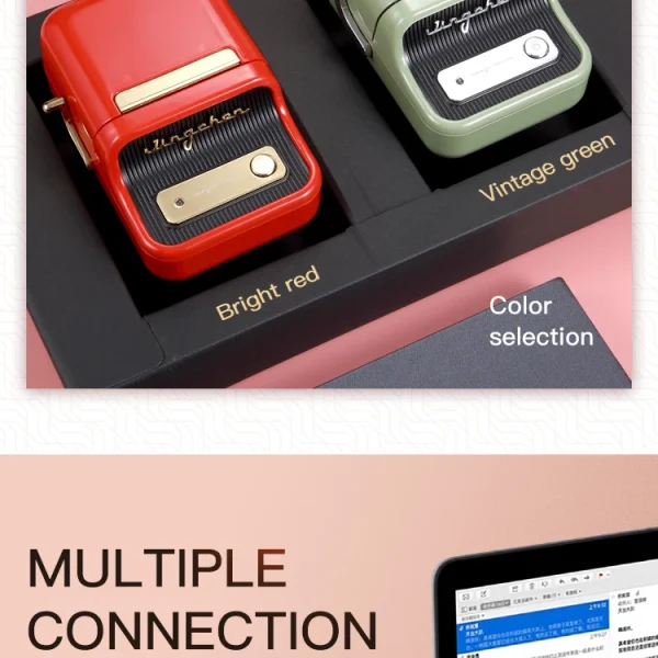 Second image of Niimbot B21 Mini Portable Thermal Label Printer Mini Adhesive Sticker Printers for Home Office  For Mobile Phone NEW