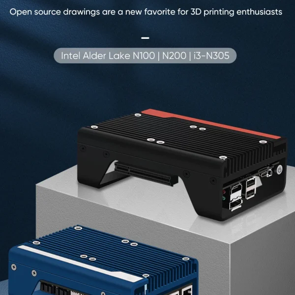 Second image of Topton 2*10G SFP Magic Mini PC 12th Gen Intel i3 N305 N100 2*i226 2.5G Firewall Industrail Computer DDR5 PCIEx8 2*SATA Proxmox