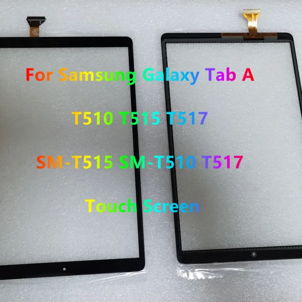 10.1" Inch For Samsung Galaxy Tab A T510 T515 T517 SM-T510 SM-T515 SM-T517 Toch Screen Digitizer Sensor Panel Tablet 100% Test