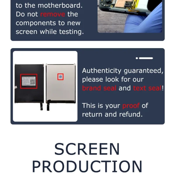 For iPad Air 1 LCD Touch Display Screen Digitizer Assembly Panel For iPad 5 A1474 A1475 A1476 Tablet Replacement Repair Parts