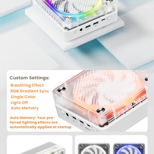 Genmachine AMD Ryzen 9 7940HS Mini PC 16G RAM 256G ROM Windows 11 Ryzen WiFi 6 Gaming PC DDR5 4800Mhz Diy Gaming Computer