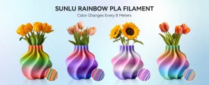 SUNLU Filament Silk PLA+/PETG/Rainbow silk/wood/PLA mix color 250g/roll 1.75mm Bundle Neatly Wound Individually Vacuum Packed