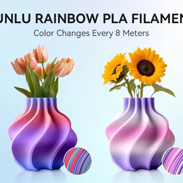 SUNLU Filament Silk PLA+/PETG/Rainbow silk/wood/PLA mix color 250g/roll 1.75mm Bundle Neatly Wound Individually Vacuum Packed