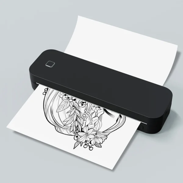 Second image of Marklife Portable A4 Thermal Printer Bluetooth-compatible Photo PDF Printing Machine Folded Rolls Paper for Office Home Travel