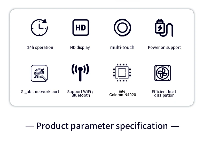 Second image of Pipo X2 X2S Mini PC 8 inch Win 10 1280*800 Tablet PC Intel N4020 Pocket PC 4G Ram 64G Rom TV Box BT4.0 Wifi RJ45 Mini Desktop PC