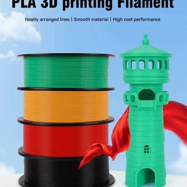KINGROON 22LBS PETG or PLA filament 3D Printer Filament 10 Rolls 1KG 1.75MM Eco-Friendly Good Toughness Mix Color Free Shipping