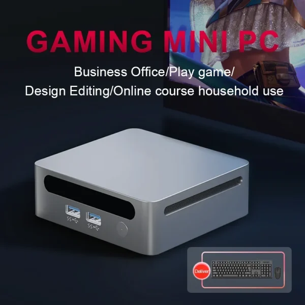 Second image of SZBOX S58 AMD Ryzen 7 5800H/Ryzen 7 5825U/R7 4700U Mini PC Windows 11 DDR4 3200Mhz Nvme SSD WiFi6 BT5.2 Mini Gaming Computer
