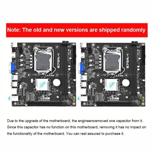 Second image of JINGSHA mini itx Motherboard Set B75 LGA 1155 comes Intel i5 3570 CPU and 2*8GB RAM itx motherboard Kit DIY PC computer combo