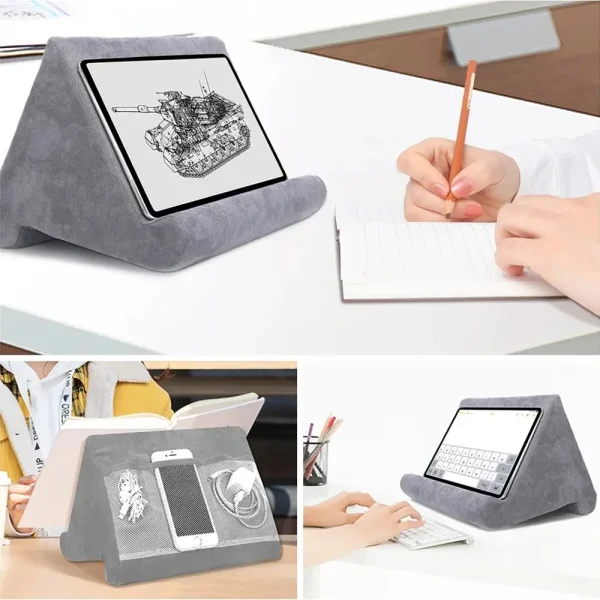 Xnyocn Tablet Stand Multifunction Sponge Pillow Stands for IPad Samsung Huawei Tab Reading Holder Support Bed Mount Bracket Book
