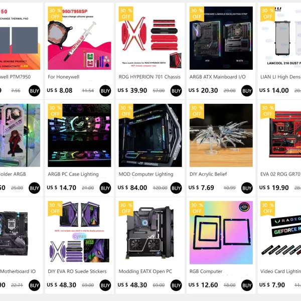 MOD Computer Lighting Panel for Asus GR701 Case,ROG HYPERION Gaming Cabinet Lightboard,DIY Laser Refit Plate 5V AURA SYNC