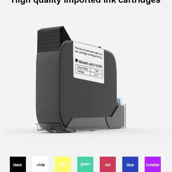 Second image of Phezer A Level Ink 1/3/5/10pcs Handheld Online Inkjet Printer Cartridge Quick Dry Black B Level 12.7mm Original Parts Office
