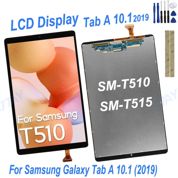 Original Tablet LCD Display Touch Screen Digitizer Assembly Replacement for Samsung Galaxy Tab A 10.1 2019 T510 Wi-Fi T515 LTE
