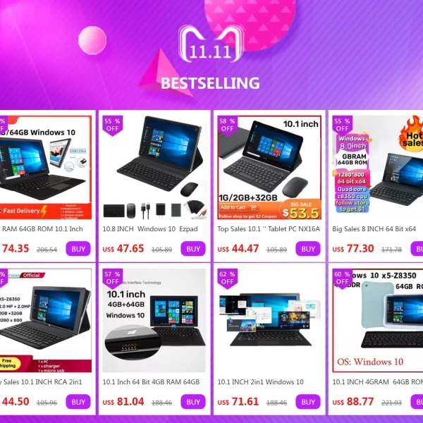 10.1 INCH 64 Bit AR40 Tablet PC 4GB RAM 64GB ROM WINDOWS 11 N3350 CPU 1920 x 1200 IPS WIFI Quad Core Dual Camera HDMI-Compatible