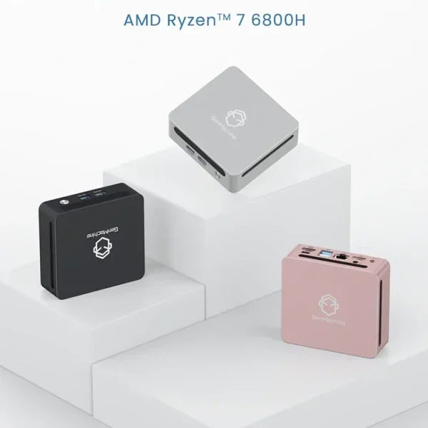 SZBOX Ryzen 7 6800H MINI PC Windows 11 Pro LPDDR5 6400Mhz 16GB M.2 NVME SSD WIFI6 BT5.2 PCIE3.0 USB4.0 Gaming Office Computer