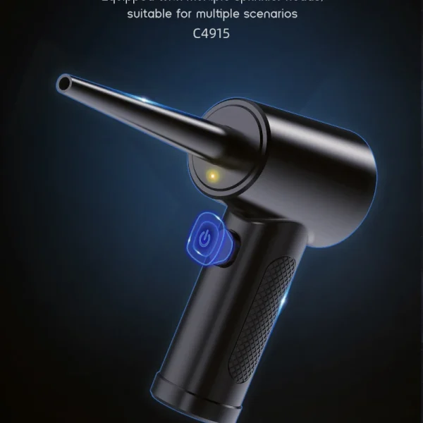 Protable Air Duster for Computer Cleaning 51000RPM Cordless Compressed Air Blower with LED Light for PC computers Keyboard Clean