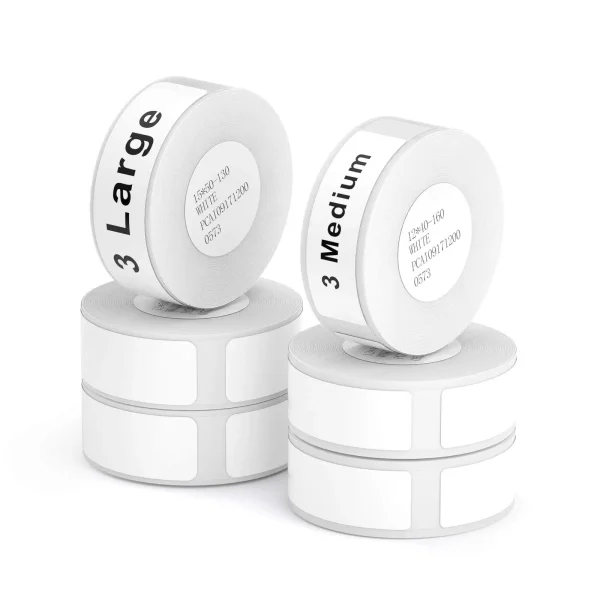 NiiMBOT D101 D11 D110 Label Thermal Sticker White Adhesive Paper Waterproof 3/5/10 Rolls Papers Cheapest official for Printer