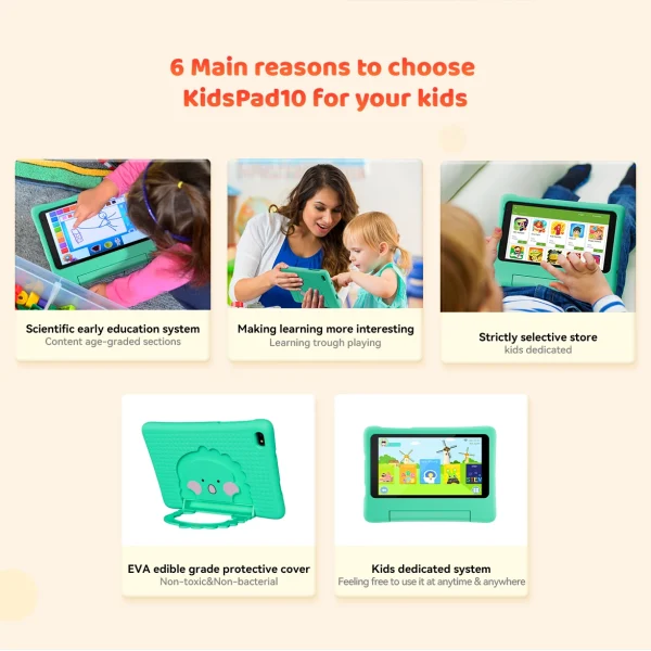 Second image of 7-Inch Kids Tablet Adreamer KidsPad7 3GB 32GB with Kids Education Software For Children Studying Kids-proof Case GPS Location