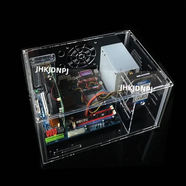 Second image of 46 X 30cm DIY Open Air PC Case Transparent Acrylic MATX ATX Chassis Cover Computer Case Gaming